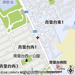 青葉台東周辺の地図