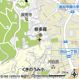福岡県北九州市若松区山手町5-15周辺の地図