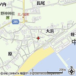 徳島県阿南市中林町大浜24周辺の地図