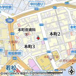 ホテルルートイン北九州若松駅東周辺の地図