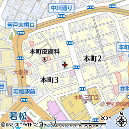 ホテルルートイン北九州若松駅東周辺の地図