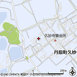 愛媛県西条市丹原町久妙寺周辺の地図