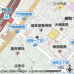 北九州鍼灸整骨院門司駅前スーパー丸和横院周辺の地図