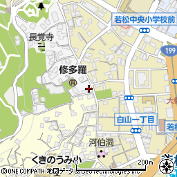 福岡県北九州市若松区山手町5-9周辺の地図