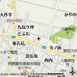 徳島県阿南市見能林町九反ケ坪周辺の地図