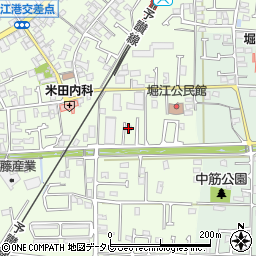 愛媛県松山市堀江町甲-1391周辺の地図
