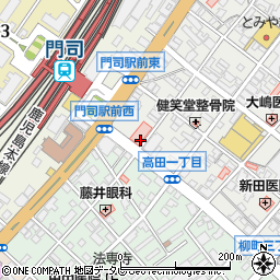 黒船 門司駅前店周辺の地図