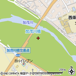 加茂川橋周辺の地図