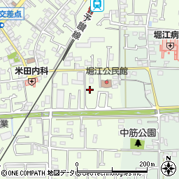 愛媛県松山市堀江町甲-1395周辺の地図