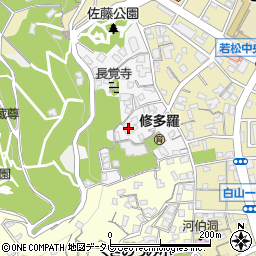 福岡県北九州市若松区山手町4-19周辺の地図