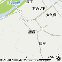 徳島県阿南市長生町黒岩周辺の地図