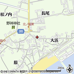 徳島県阿南市中林町大浜2周辺の地図