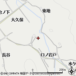 徳島県阿南市長生町（口ノ岩戸）周辺の地図