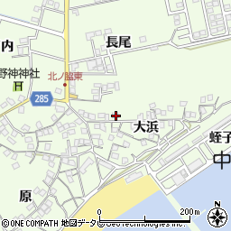 徳島県阿南市中林町大浜4周辺の地図