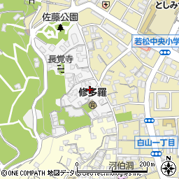 福岡県北九州市若松区山手町4-26周辺の地図