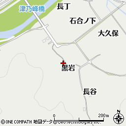 徳島県阿南市長生町黒岩8周辺の地図
