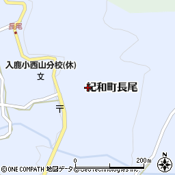 三重県熊野市紀和町長尾周辺の地図