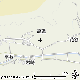 徳島県阿南市見能林町高道周辺の地図