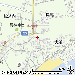 徳島県阿南市中林町大浜1-4周辺の地図
