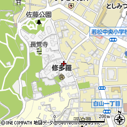 福岡県北九州市若松区山手町4-2周辺の地図