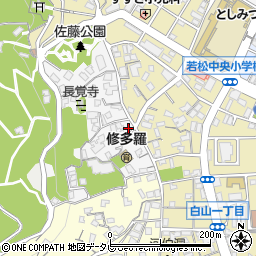 福岡県北九州市若松区山手町4-3周辺の地図