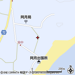 山口県柳井市阿月東周辺の地図