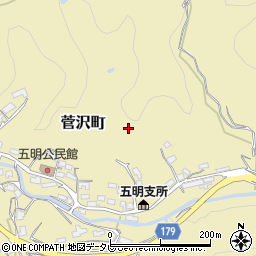 愛媛県松山市菅沢町周辺の地図