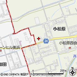 和歌山県御坊市湯川町小松原650-1周辺の地図