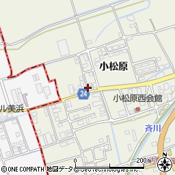 和歌山県御坊市湯川町小松原650-6周辺の地図