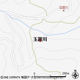 奈良県吉野郡十津川村玉置川周辺の地図