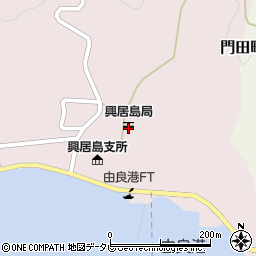 松山興居島郵便局周辺の地図