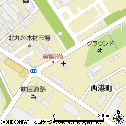 福岡県北九州市小倉北区西港町63周辺の地図