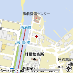 福岡県北九州市小倉北区西港町24周辺の地図