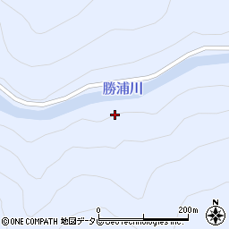 勝浦川周辺の地図