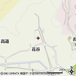 徳島県阿南市見能林町（花谷）周辺の地図