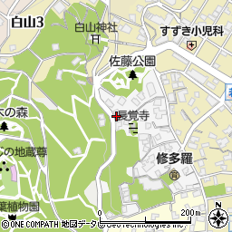 福岡県北九州市若松区山手町1-22周辺の地図