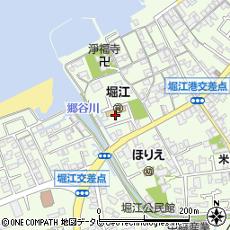 愛媛県松山市堀江町周辺の地図