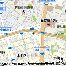 若松市民公園トイレ周辺の地図