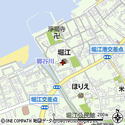 松山市立堀江保育園周辺の地図
