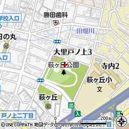 萩ヶ丘公園トイレ周辺の地図