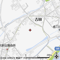 愛媛県西条市吉田周辺の地図