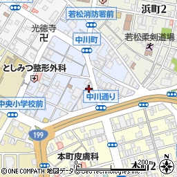 みね　中川店周辺の地図