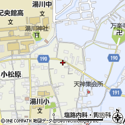 和歌山県御坊市湯川町小松原110周辺の地図