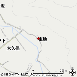 徳島県阿南市長生町東地周辺の地図