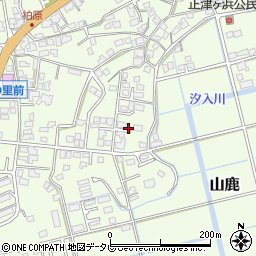 福岡県遠賀郡芦屋町山鹿周辺の地図