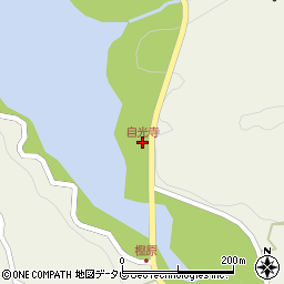 自光寺周辺の地図
