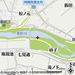 長生橋周辺の地図