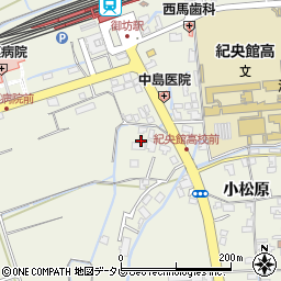 和歌山県御坊市湯川町小松原402周辺の地図