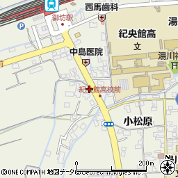 和歌山県御坊市湯川町小松原384周辺の地図
