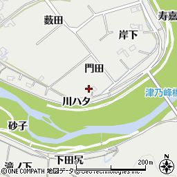 徳島県阿南市長生町（門田）周辺の地図